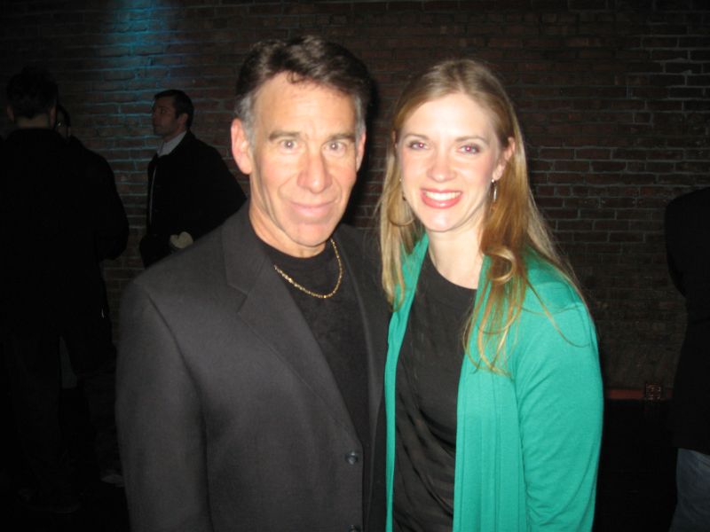 With Stephen Schwartz at the preview of “Sèance on a Wet Afternoon”